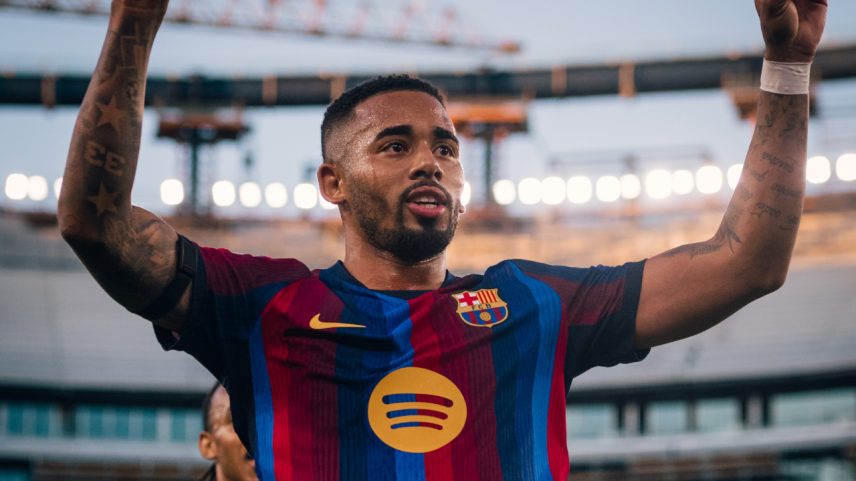 Gabriel Jesus marca, e Barcelona bate Getafe no Campeonato Espanhol