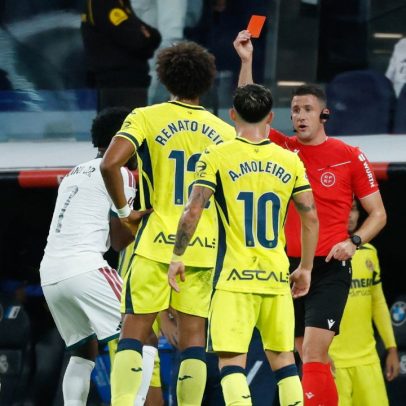 Vini Jr. tem gol anulado e é expulso em vitória do Real Madrid contra o Villarreal