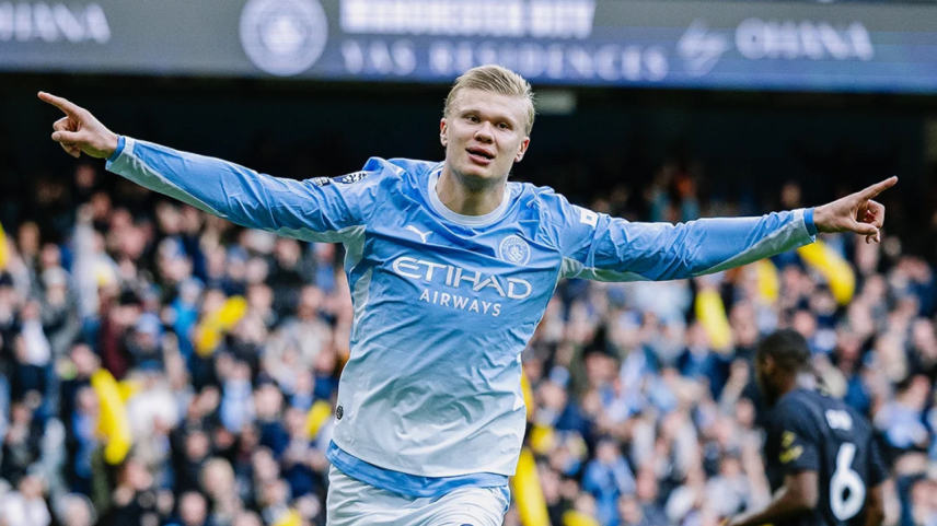Haaland faz dois, Manchester City bate Ipswich e mantém 100% na Premier