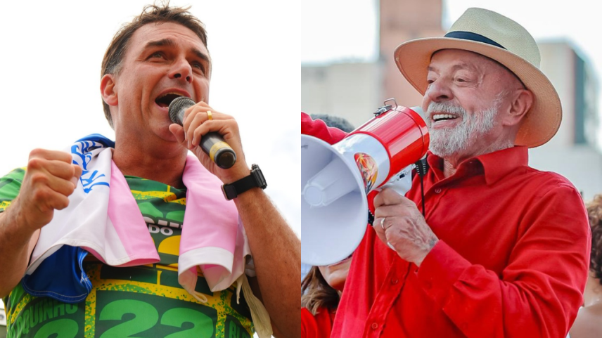 Flávio tem 46,5% das intenções de voto contra 45,9% de Lula, diz BTG/Nexus