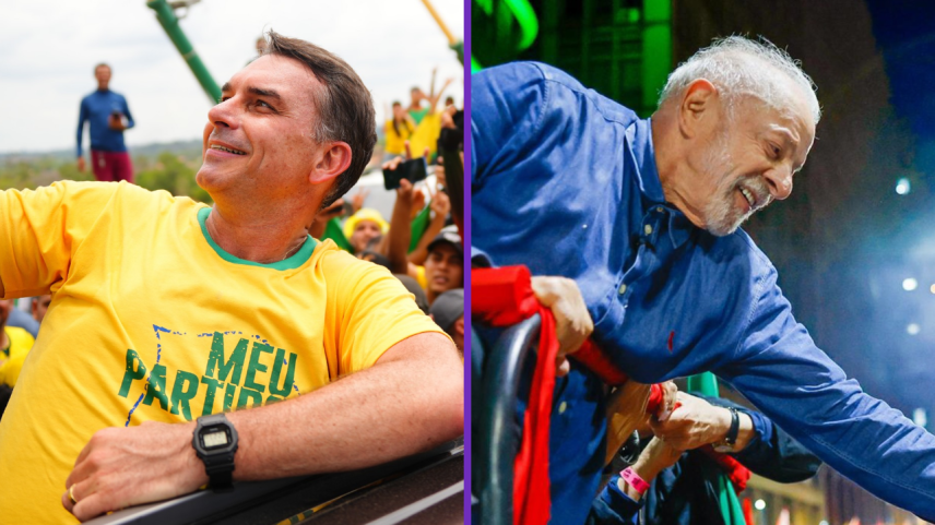 RealTime Big Data: Flávio tem 52% das intenções de voto e Lula, 48%