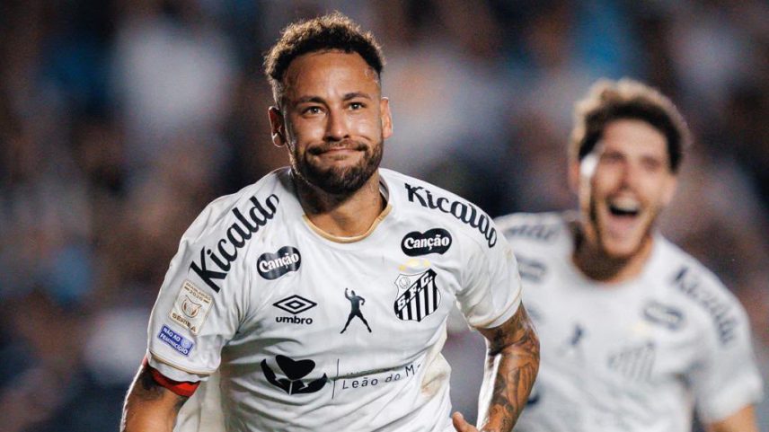 Neymar cobra dois pênaltis, e Santos arranca empate com o Flamengo na Vila