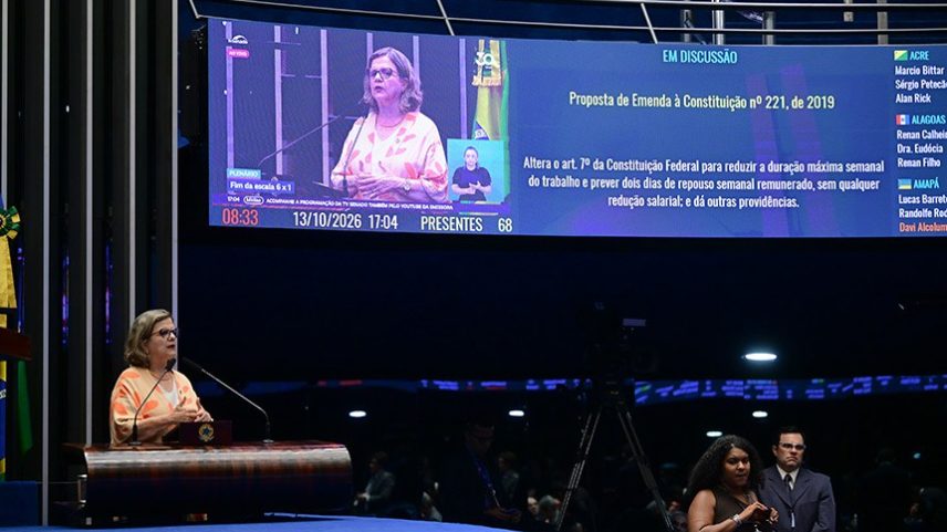 Base do governo articula votação relâmpago do fim da escala 6x1 no Senado