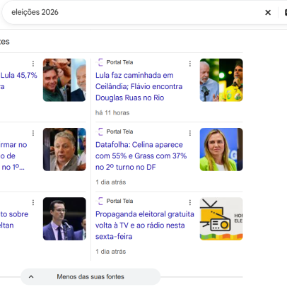 Como ver mais notícias do Portal Tela no Google