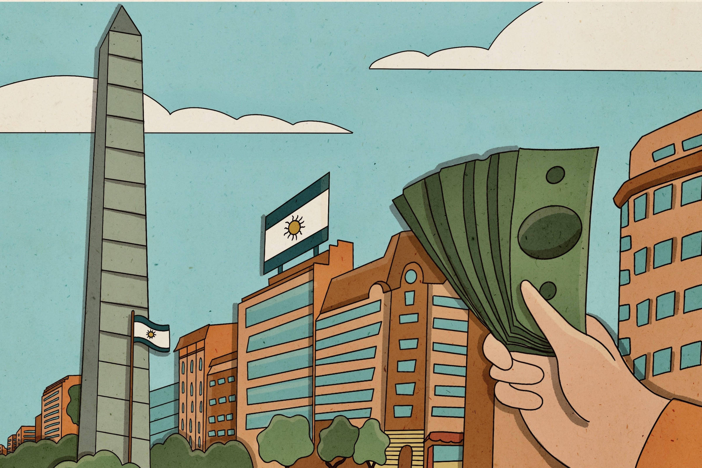Compra de imóveis na Argentina envolve sala secreta e maleta de dólares Apesar de volta do financiamento imobiliário, a compra de imóveis na Argentina segue acontecendo em dinheiro vivo, geralmente em dólares (Foto: Catarina Pignato)