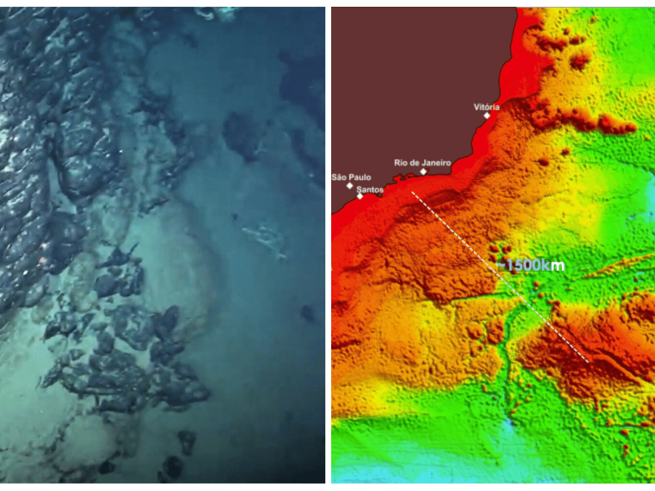 Brasil pede à ONU reconhecimento de ilha submersa rica em minerais estratégicos Ilha submersa fica a cerca de 1.200 km da costa sul do Brasil e é rica em elementos essenciais para a transição energética (Foto: Reprodução/Fapesp/Serviço Geológico do Brasil)
