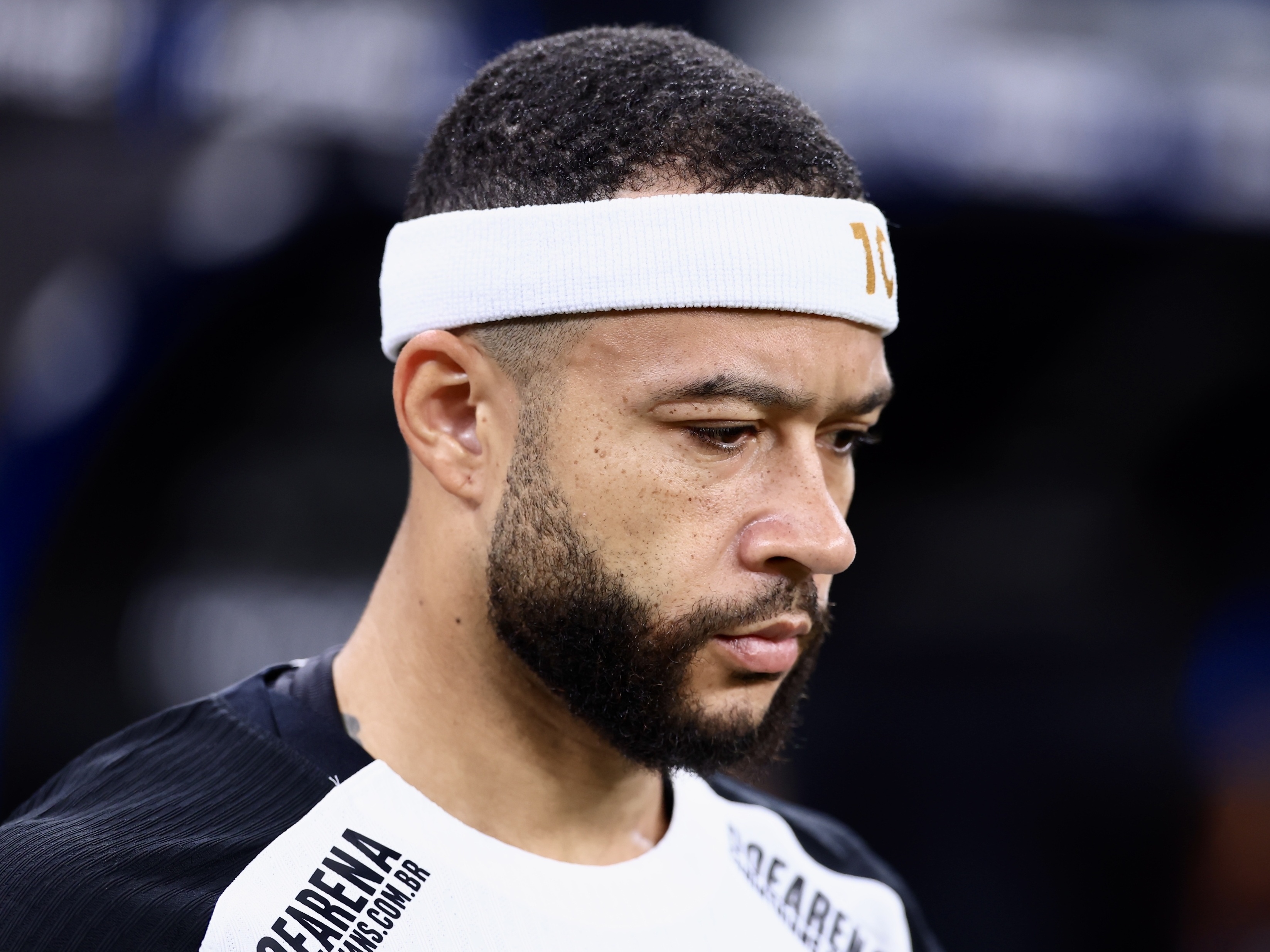 Memphis Depay, atacante do Corinthians, tem quase xxx milhões a receber do clube (Foto: Marcello Zambrana/AGIF)