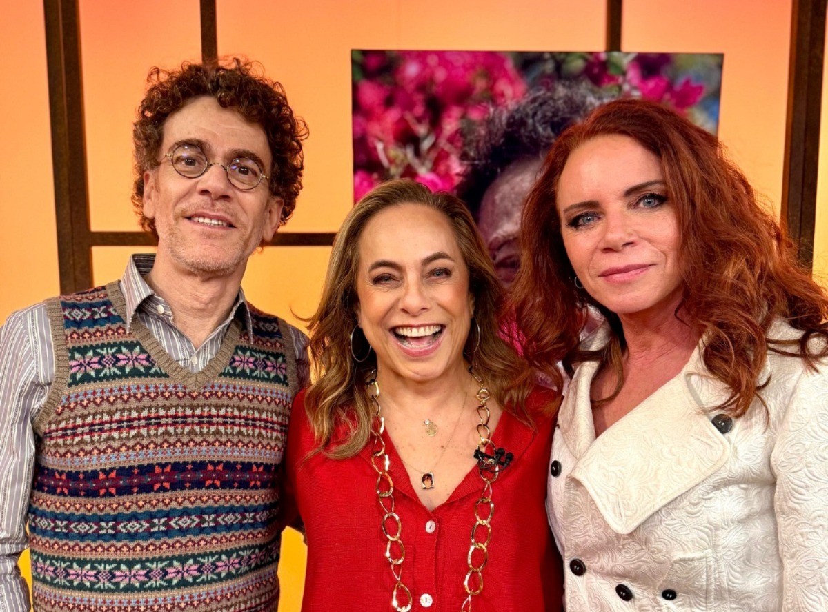 Nando Reis, Cissa Guimarães e Leilane Neubarth (Foto: Raphael Lemos / TV Brasil)