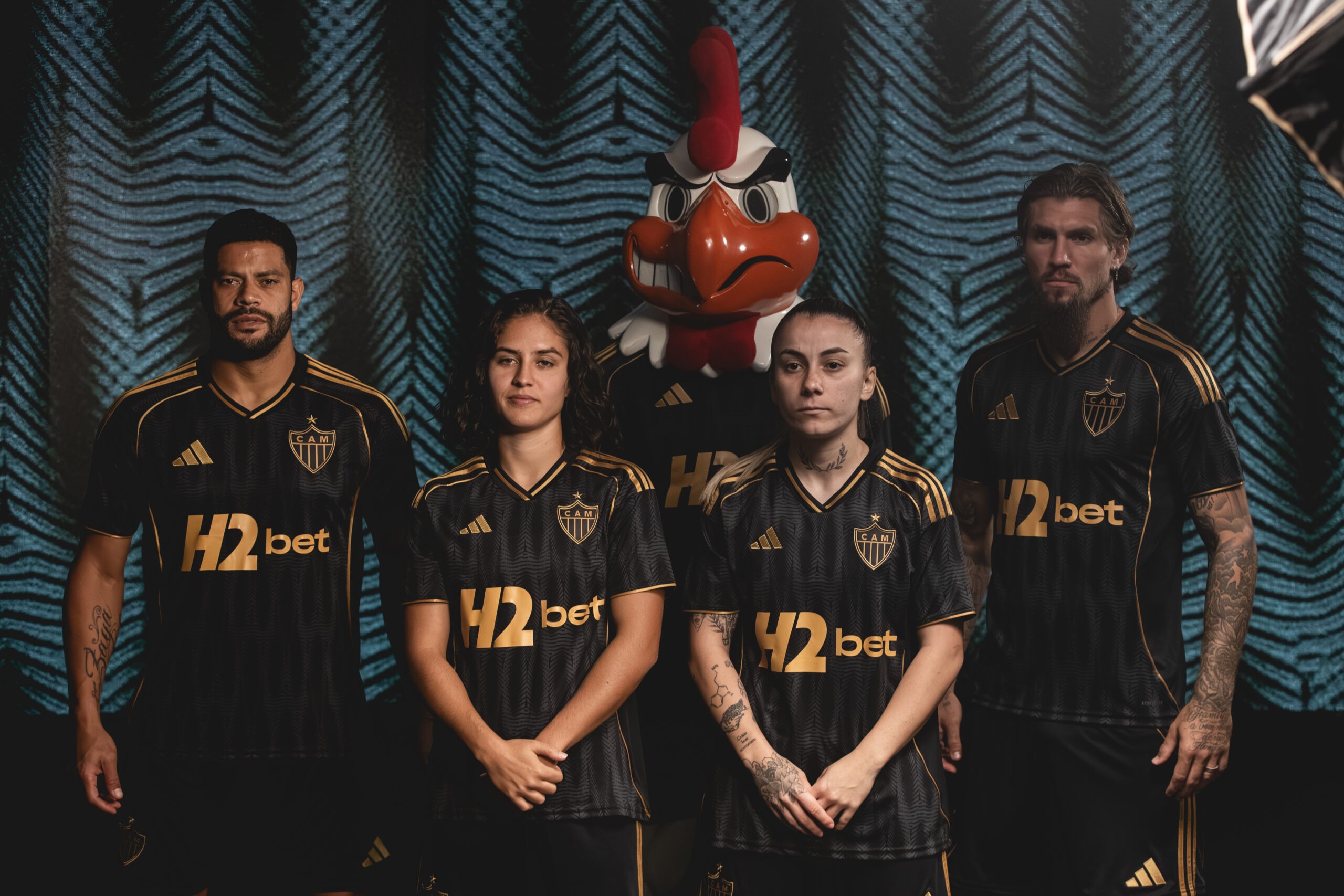 Atlético revela camisa 3 com detalhes inspirados no 'Galo Doido' Foto: Reprodução