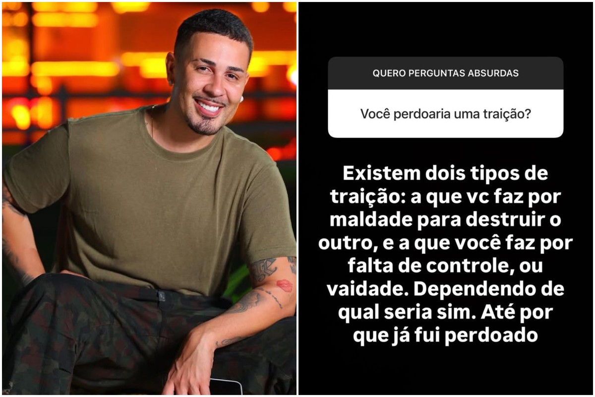 Carlinhos Maia confessa traição e fala sobre a importância do perdão no amor Carlinhos Maia revelou já ter traído e perdoado pela traição em sua conta no Instagram — Foto: Reprodução / Instagram