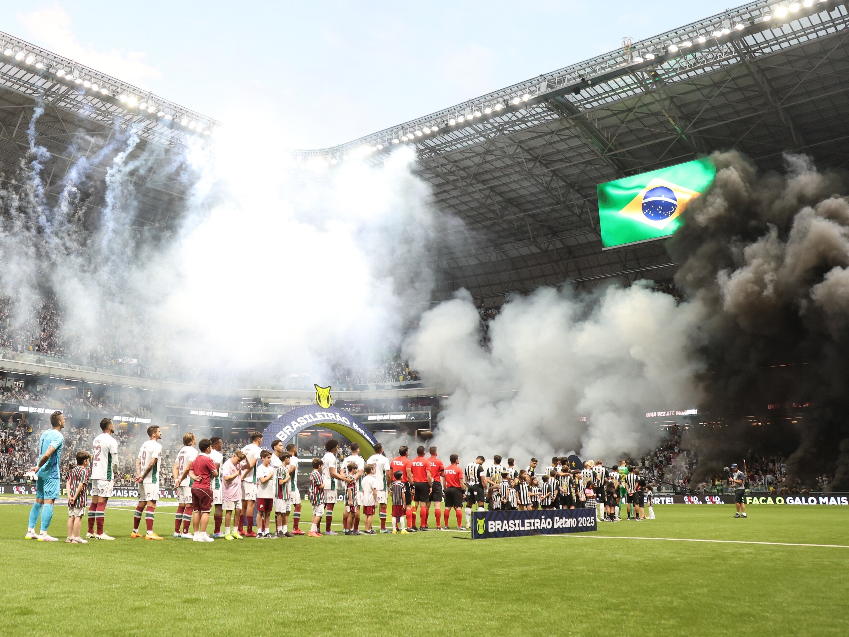 Clubes da Série A firmam contrato de transmissão internacional sem o Flamengo Atlético-MG x Fluminense pelo Brasileirão 2025 (Foto: MARCELO GONÇALVES / FLUMINENSE F.C.)
