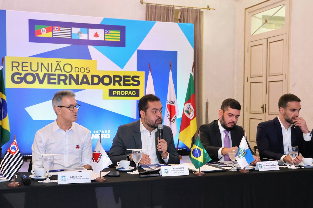 Reunião de governadores sobre mudanças no Propag no Rio (Foto: Divulgação)