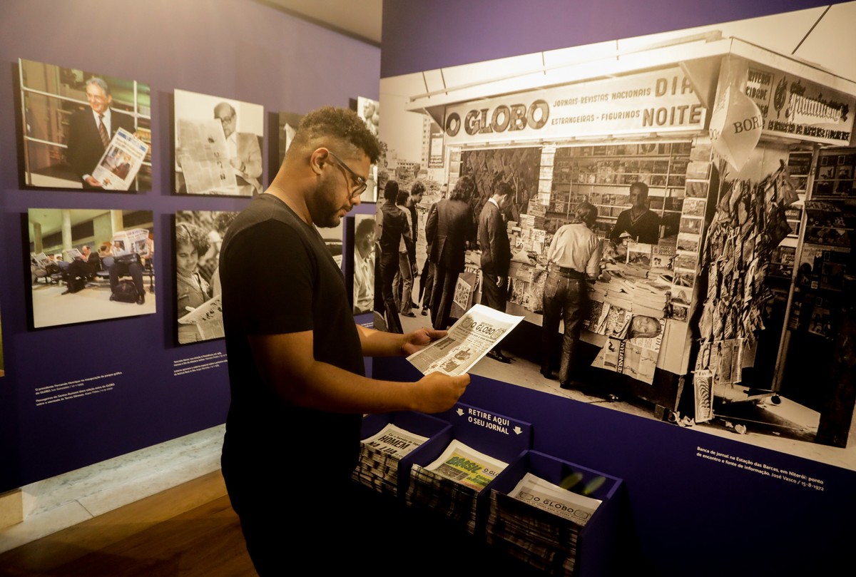 GloboNews celebra 100 anos do Globo em especial de domingo emocionante Exposição ‘Um século de histórias’, na Casa Roberto Marinho (Foto: Gabriel de Paiva)