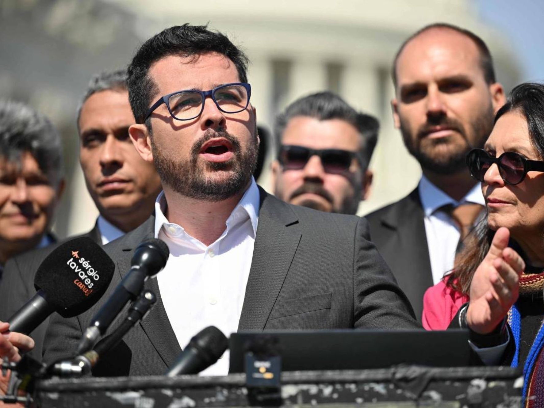 O jornalista Paulo Figueiredo é réu por tentativa de golpe (Foto: Mandel Ngan - 12.mar.24/AFP)