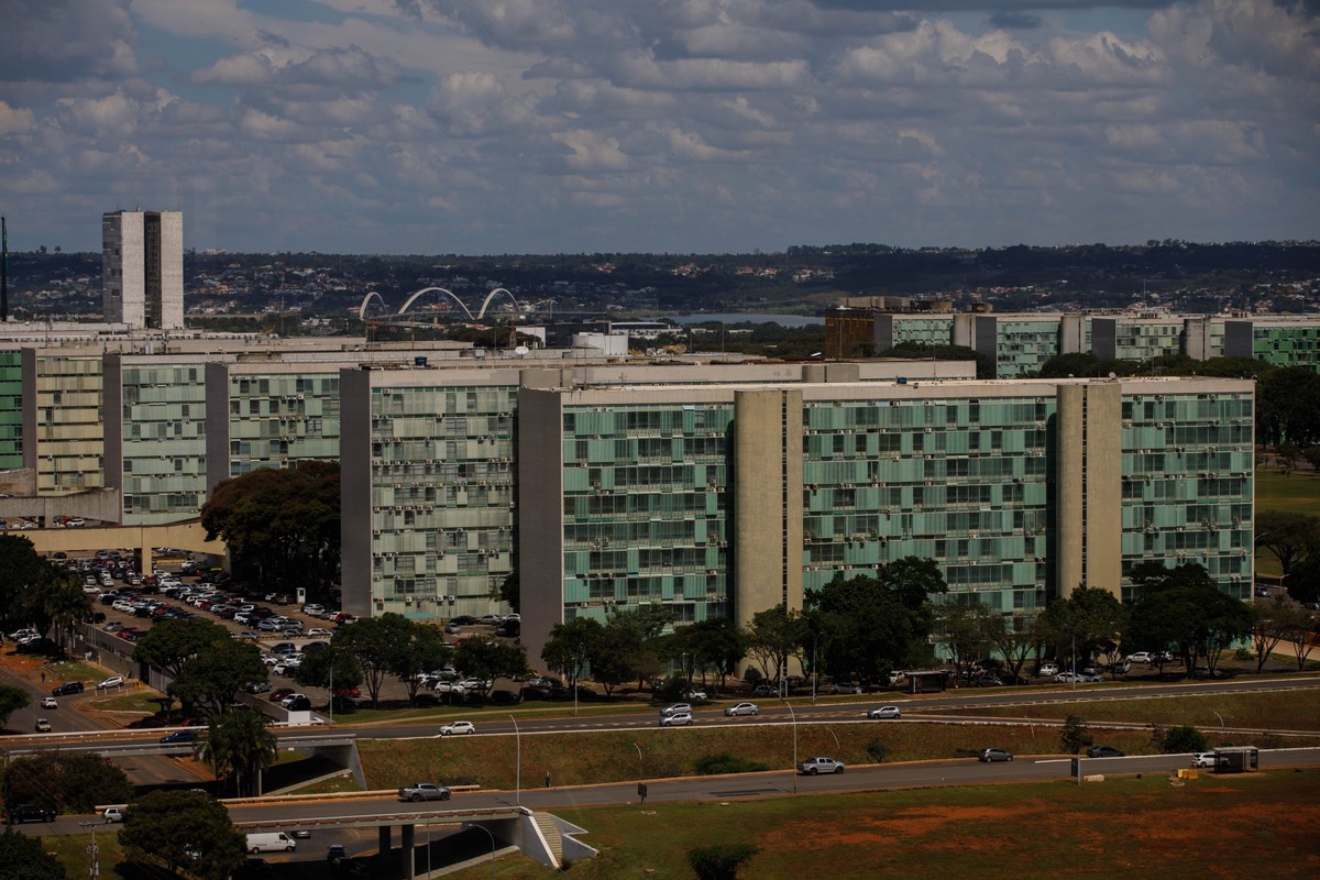 Esplanada dos Ministérios visto de cima. Congresso Nacional. (Foto: Brenno Carvalho / Agência O Globo)