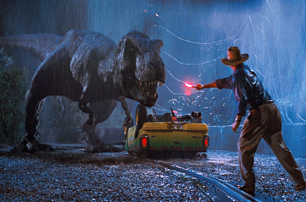 Dinossauros dominam paradas musicais: a história do sucesso de 'Jurassic Park' Múltiplas trilhas sonoras dos filmes 'Jurassic Park' e o tema icônico do filme original têm história nas paradas da Billboard. (Foto: Reprodução)