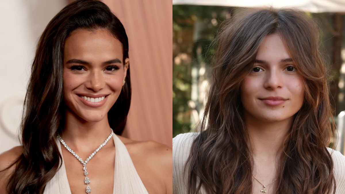 Bruna Marquezine elogia transformação da irmã Luana Maia com novas fotos deslumbrantes Luana Maia, irmã de Bruna Marquezine, impressiona com novo corte e recebe elogios da atriz (Foto: Getty Images/Instagram)