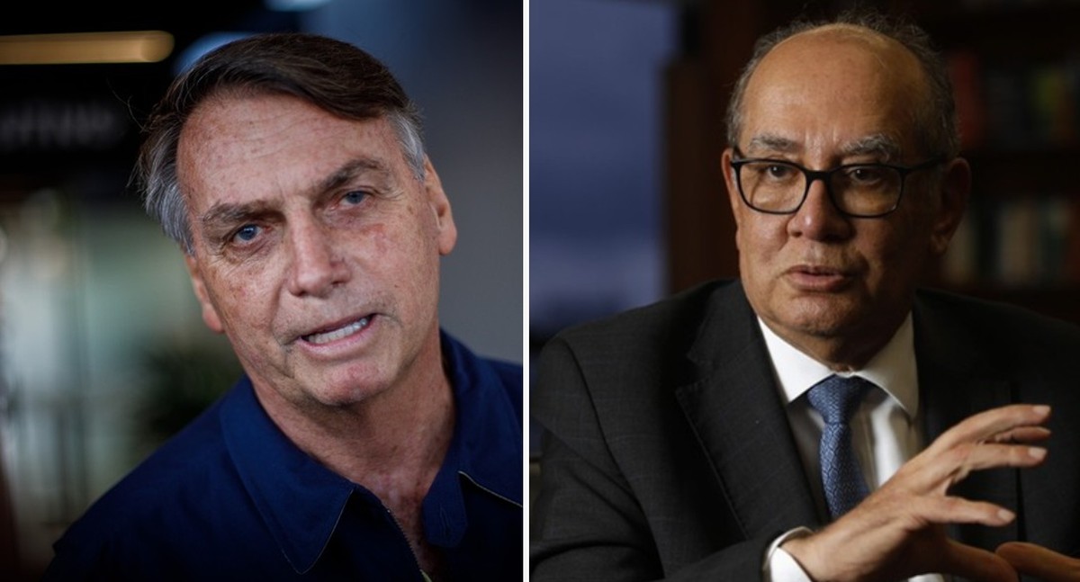 Jair Bolsonaro e Gilmar Mendes (Foto: Montagem O GLOBO)