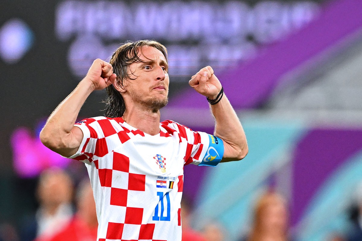 Milan confirma contratação do meia Modric como 'referência mundial' Diretor confirma chega do meia Modric ao Milan (Foto: Gabriel Bouys/AFP)
