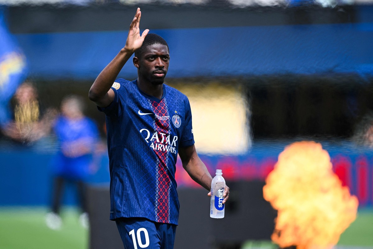 Principal nome do PSG, Dembélé precisou se 'reinventar' para se adequar a time de Luis Enrique (Foto: David Ramos / Getty Images via AFP)