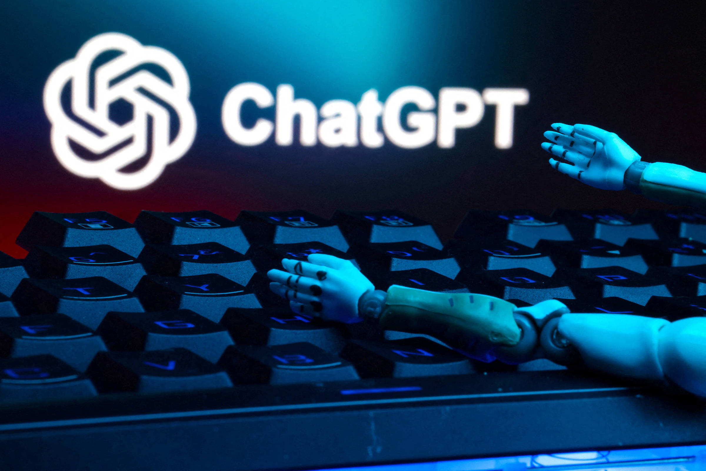 Inteligência artificial gera polêmica ao transformar travessão em símbolo negativo na escrita Logo do ChatGPT, modelo de inteligência artificial da OpenAI (Foto: Dado Ruvic/REUTERS)