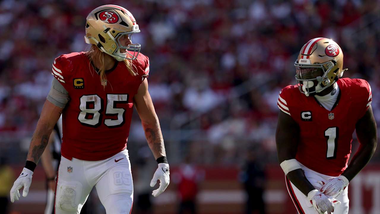 Deebo Samuel celebra nova fase com apoio de George Kittle após saída dos 49ers Foto: Reprodução/@NFL