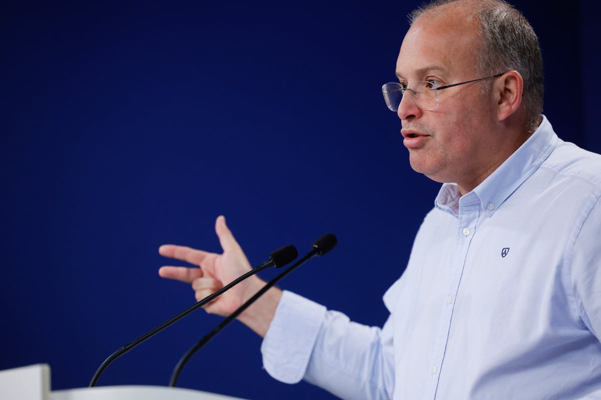 PP expressa desconforto com veto ao islamismo em Jumilla O secretário geral do Partido Popular, Miguel Tellado, em rueda de prensa, este miércoles. (Foto: ZIPI ARAGON/EFE)