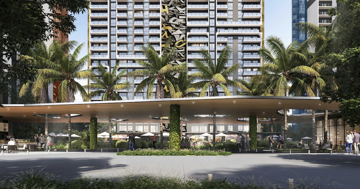 Empresário inova e investe em imóveis acessíveis para a classe média em Miami Imagem renderizada do projeto do HueHub: projeto inclui 4.032 unidades de um e dois quartos com preços de US$ 1.600 e US$ 1.900 por mês. (Foto: Divulgação)