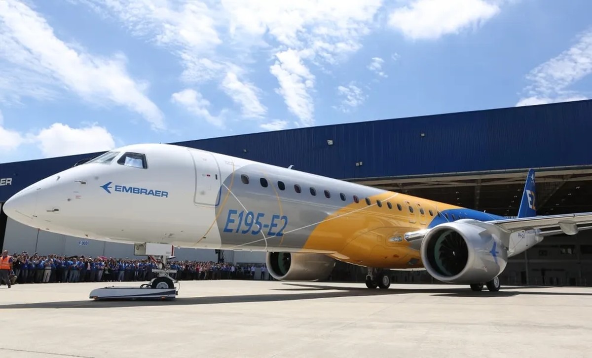 São Paulo e Rio enfrentam grandes perdas com tarifas de Trump em agosto Embraer, com sede em São Paulo, é uma das empresas mais afetadas por tarifaço de Trump, dizem analistas (Foto: Divulgação/Embraer)