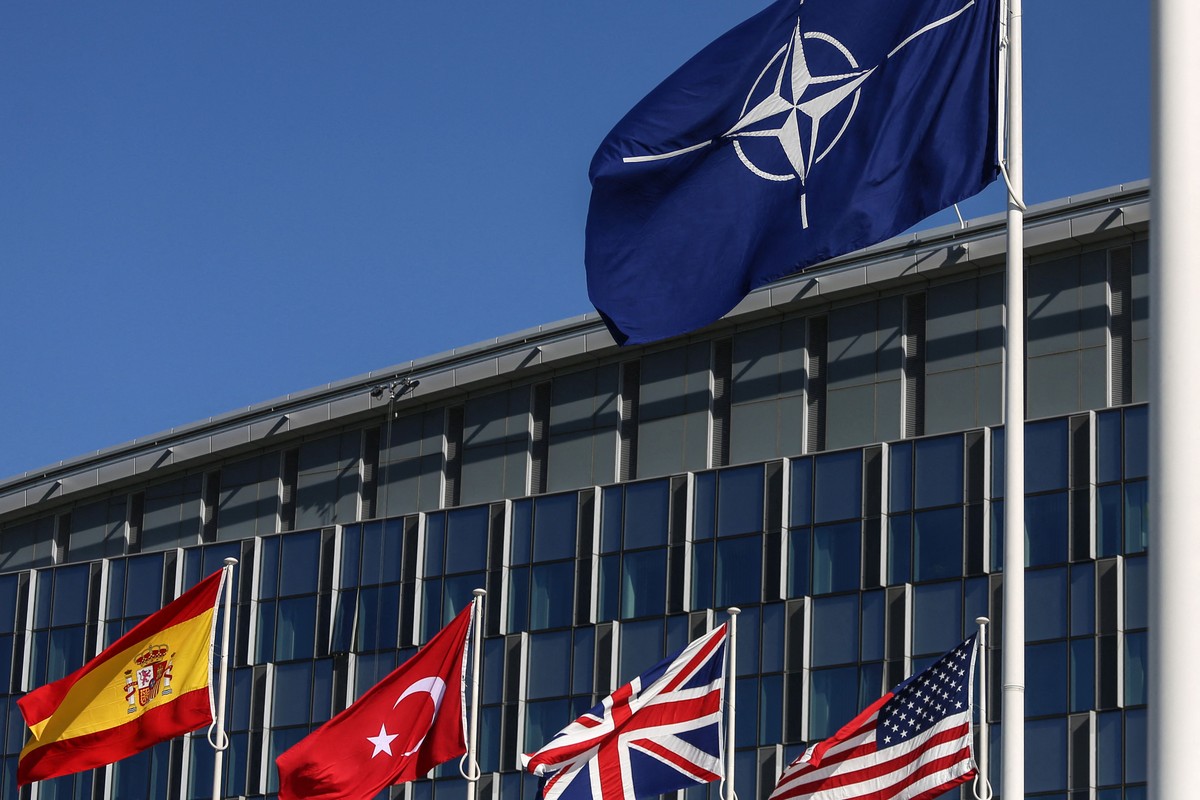 Otan acerta aumento de gastos militares antes da cúpula em Haia Sede da Otan, em Bruxelas (Foto: VALERIA MONGELLI/AFP)