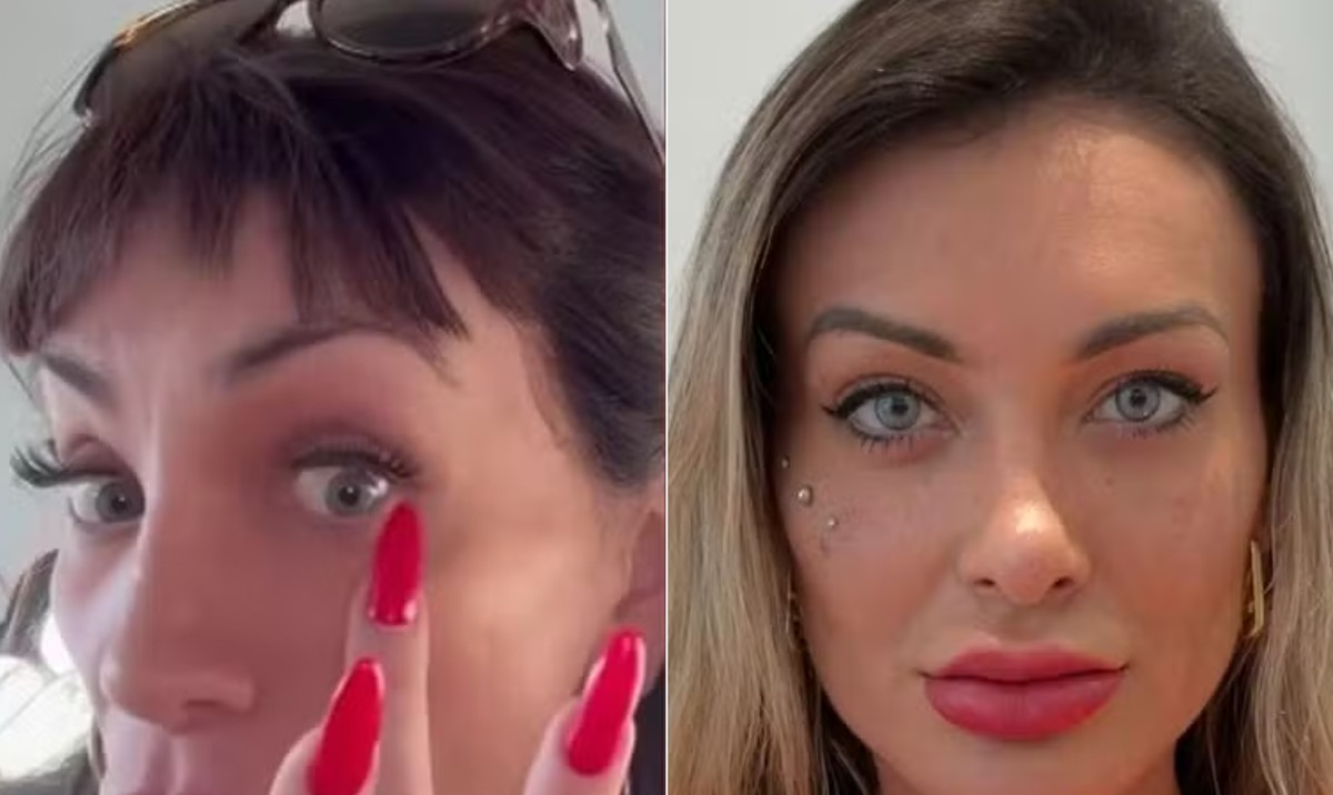 Médicos alertam sobre perigos da cirurgia para mudança de cor dos olhos entre influenciadores Maya Massafera e Andressa Urach após procedimento de mudança da cor de olhos (Foto: Reprodução/ Redes Sociais)