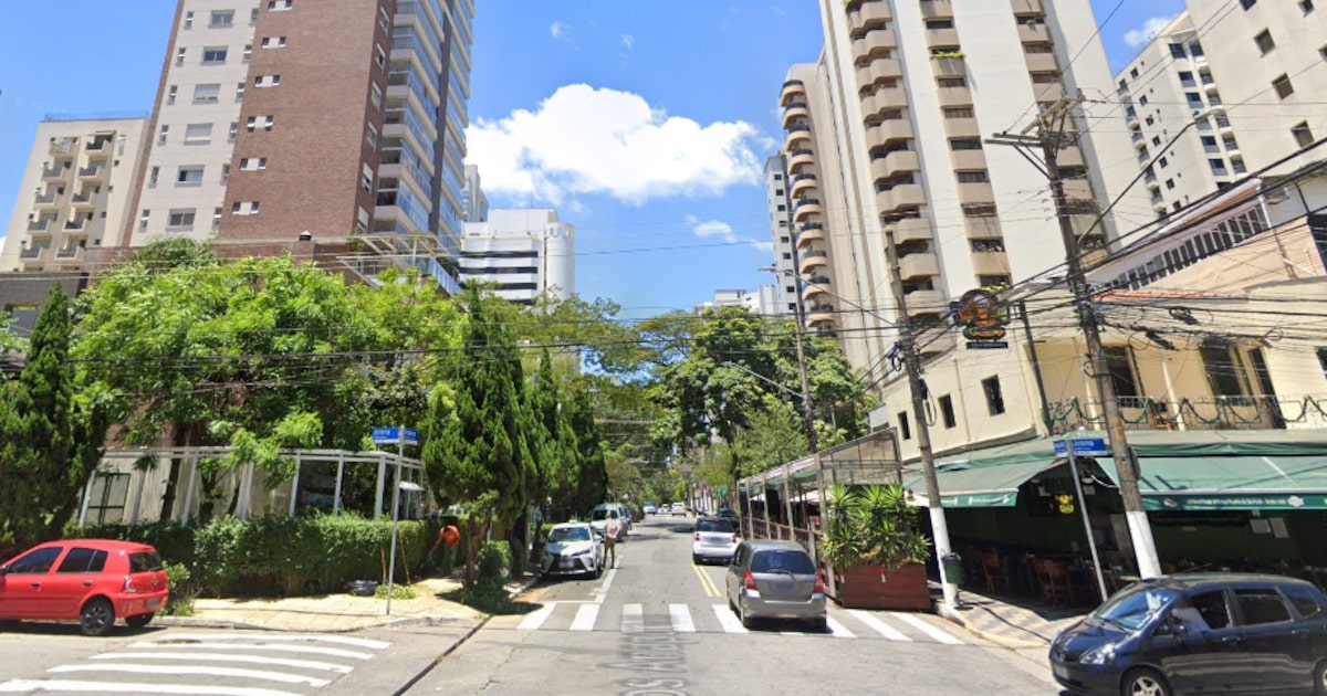 Bairro de Moema, em SP, tem segunda invasão a residencial em menos de uma semana. (Foto: Google Street View)
