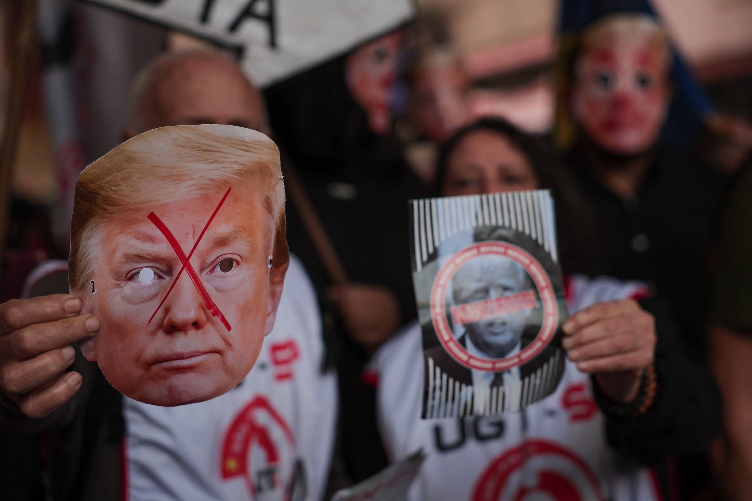 Manifestação organizada pelo Sindicato dos Comerciários de São Paulo contra o tarifaço de Trump; taxas podem afetar empregos em vários setores (Foto: Reprodução)