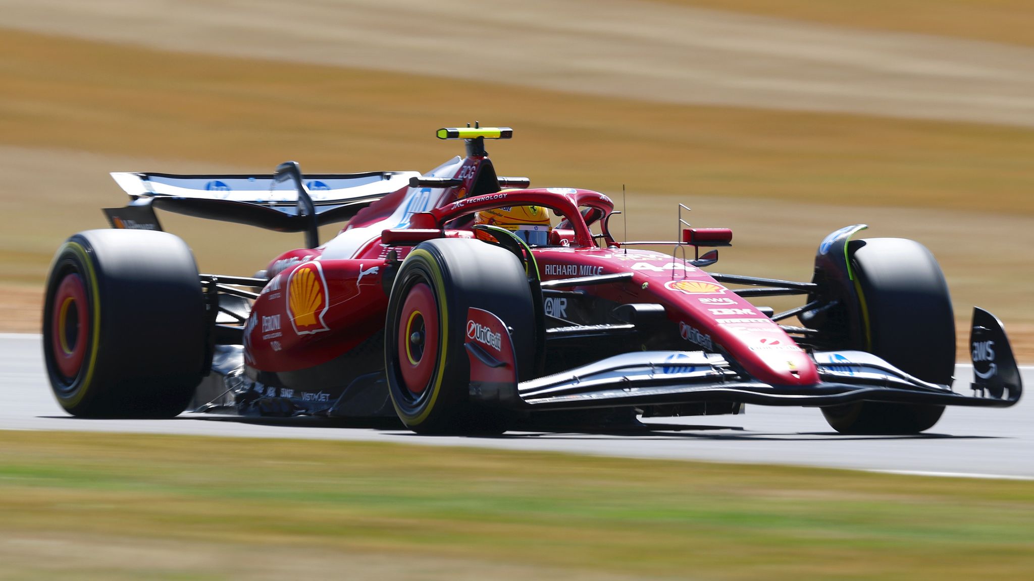 Hamilton inicia forte e estabelece ritmo destacado no GP da Grã-Bretanha Foto: Reprodução
