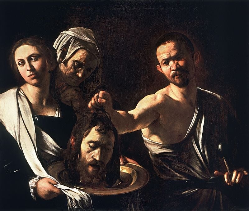 Caverna funerária na Judeia revela possíveis conexões com Salomé e João Batista Salomé com a Cabeça de João Batista, pintura de Caravaggio (Foto: Wikimedia Commons)