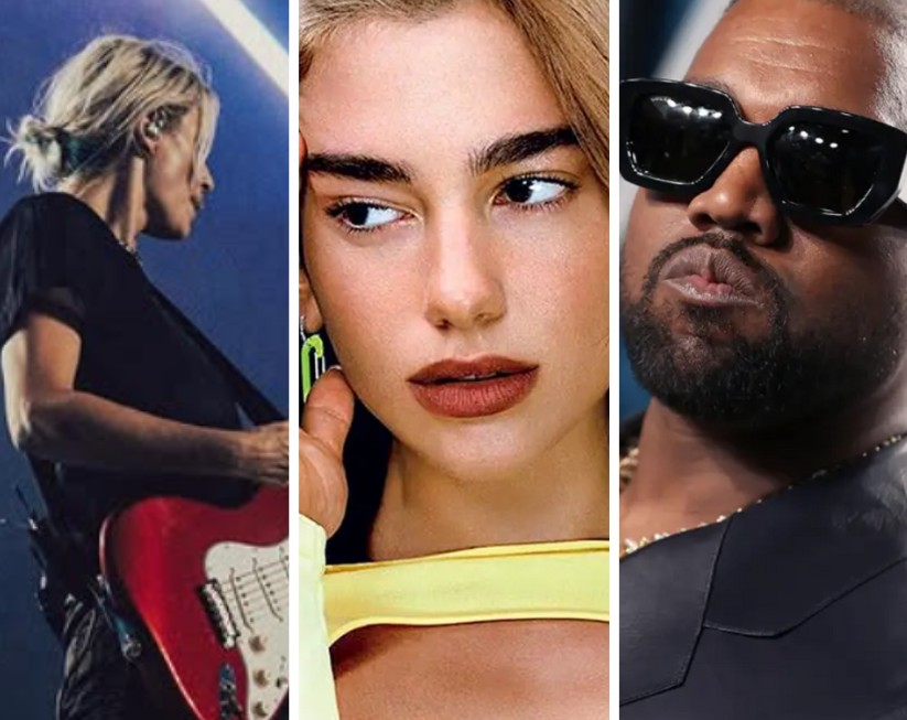 Novembro traz 7 eventos imperdíveis para celebrar o fim do ano no Brasil Linkin Park, Dua Lipa e Kanye West são aguardados em novembro no Brasil (Foto: Montagem/Instagram/Getty Images)