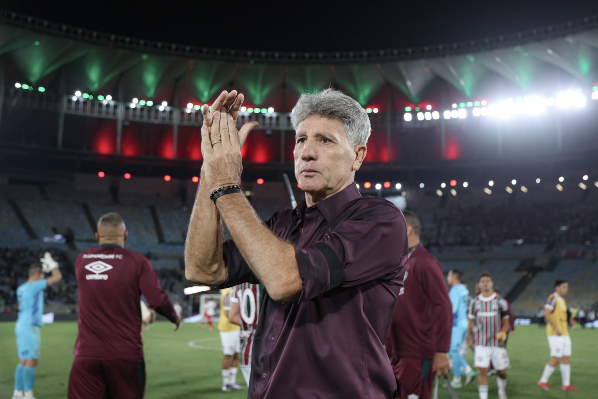 Renato Gaúcho comemora classificação do Fluminense às quartas de final da Copa do Brasil (Foto: MARCELO GONÇALVES / FLUMINENSE F.C.)