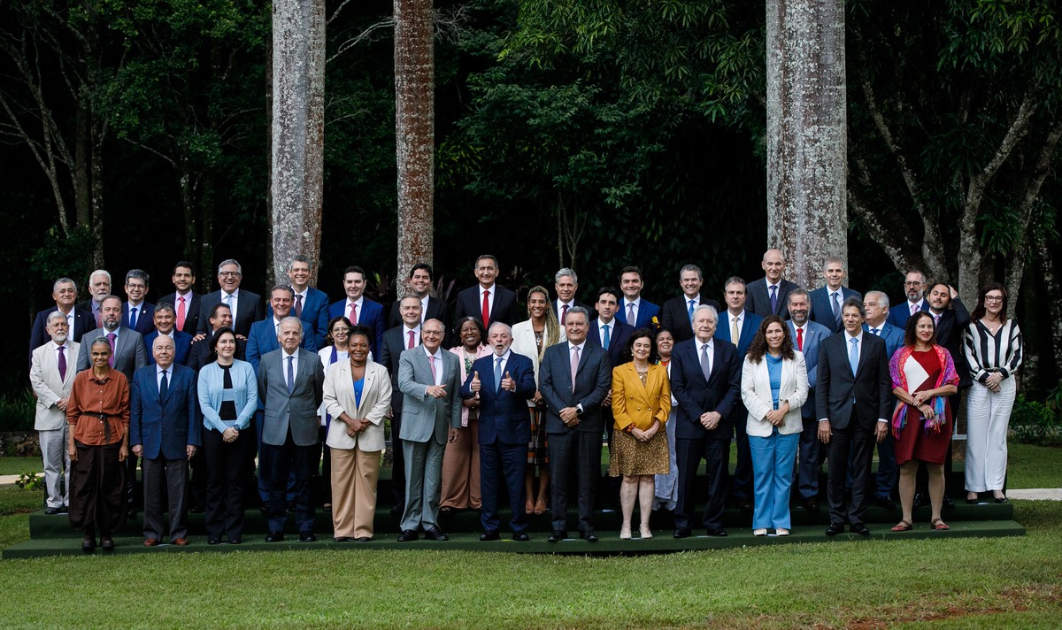 Lula não agenda reuniões com 3 ministros em 2025; confira o ranking completo Lula comandou reunião ministerial na Granja do Torto, em Brasília, no dia 20 de janeiro (Foto: Brenno Carvalho / Agência O Globo)