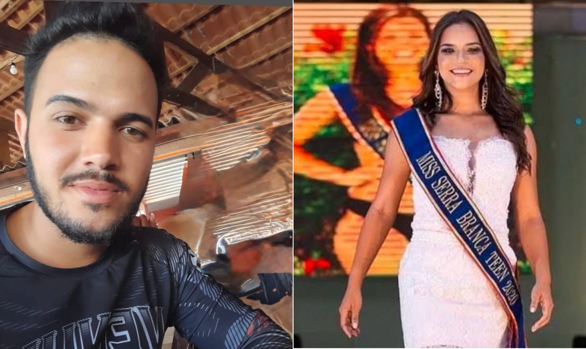 Filho de humorista é preso por suspeita de ligação com assassinato de miss Miss Raissa Suellen Ferreira da Silva, morta aos 23 anos, e o motoboy Dhony de Assis (Foto: Reprodução)