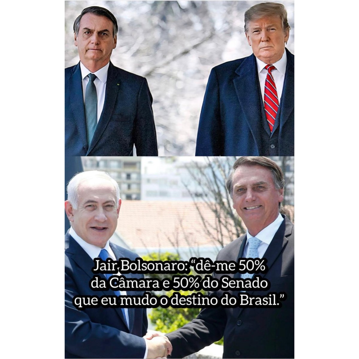 Bolsonaro compartilha foto com Trump e Netanyahu após ataque dos EUA Bolsonaro posta foto com líderes dos EUA e Israel (Foto: Reprodução)