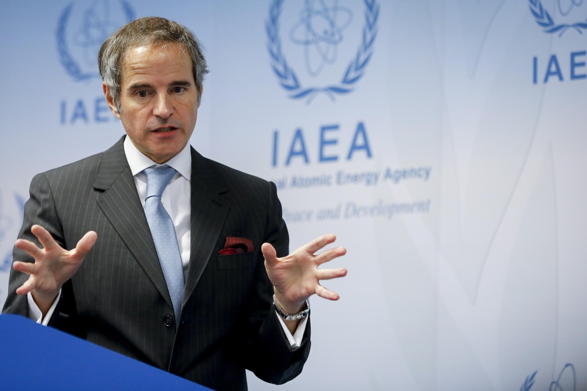 Diretor-Geral da Agência Internacional de Energia Atômica (AIEA), Rafael Mariano Grossi (Foto: Lisa Leutner/AP)