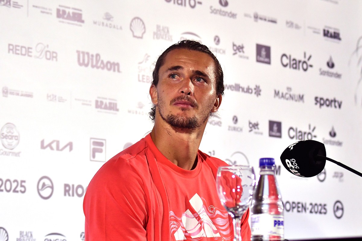 Zverev fala sobre vazio emocional e destaca importância da saúde mental no tênis Desabafo de Zverev reacende debate sobre saúde mental no tênis (Foto: Fotojump/Rio Open)
