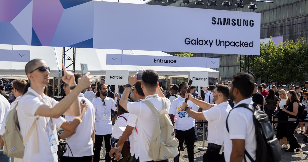 Os lançamentos de smartphones e tablets da Samsung estão entre os eventos mais aguardados por consumidores e fãs da indústria tech (Foto: Bloomberg/Michael Nagle)