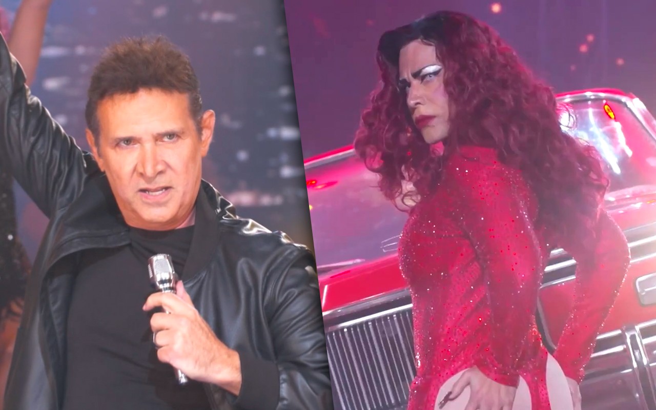 Ricky Martin e Gloria Groove brilham na Batalha do Lip Sync do Domingão com Huck Foto: Reprodução