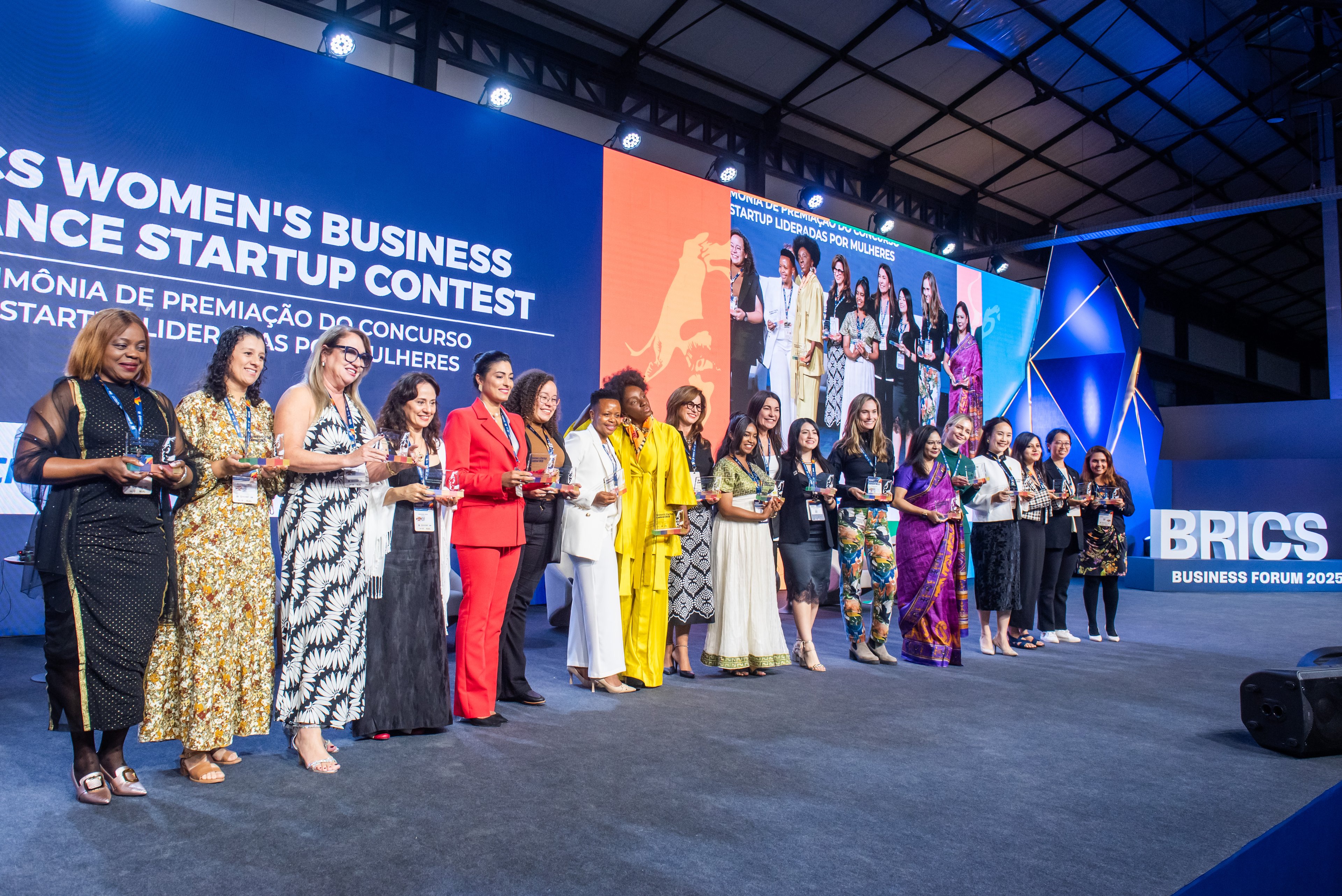 Brasileiras dominam prêmios do concurso de startups femininas do BRICS Empreendedoras brasileiras: metade das vencedoras no BRICS Women's Startup Contest 2025 (Foto: Reprodução)
