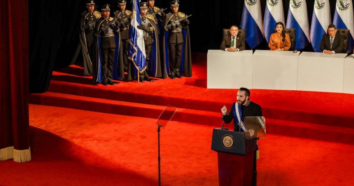 El Salvador se torna novo símbolo da direita na América Latina Nayib Bukele discursa em "mensagem para a nação" realizada em 1.º de junho de 2025, em El Salvador. (Foto: Presidencia de la República de El Salvador)