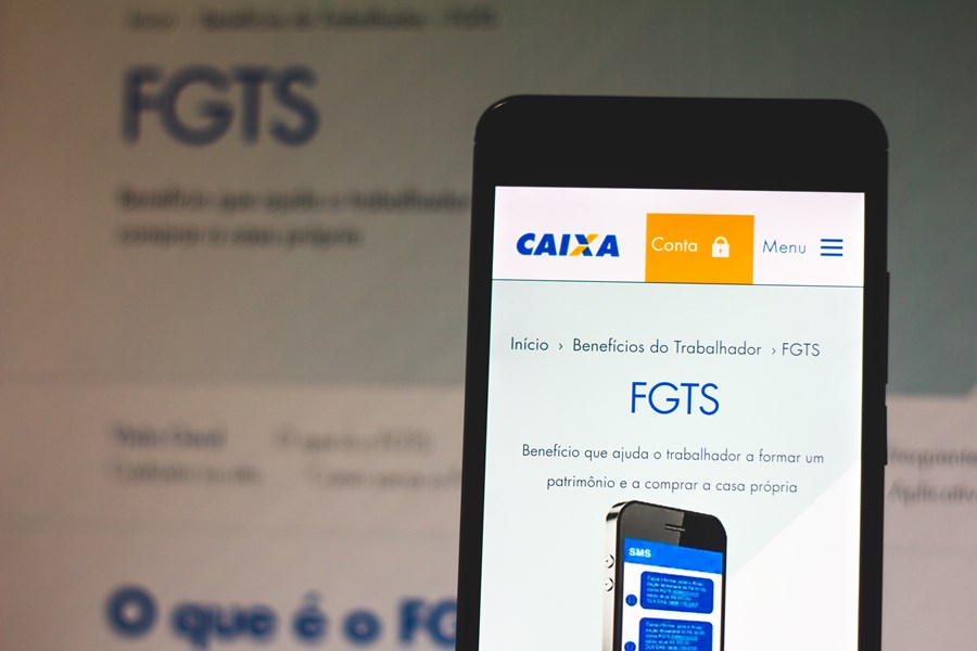Trabalhadores conhecem valores de lucro do FGTS a serem recebidos em breve Aplicativo do FGTS (Foto: Divulgação)