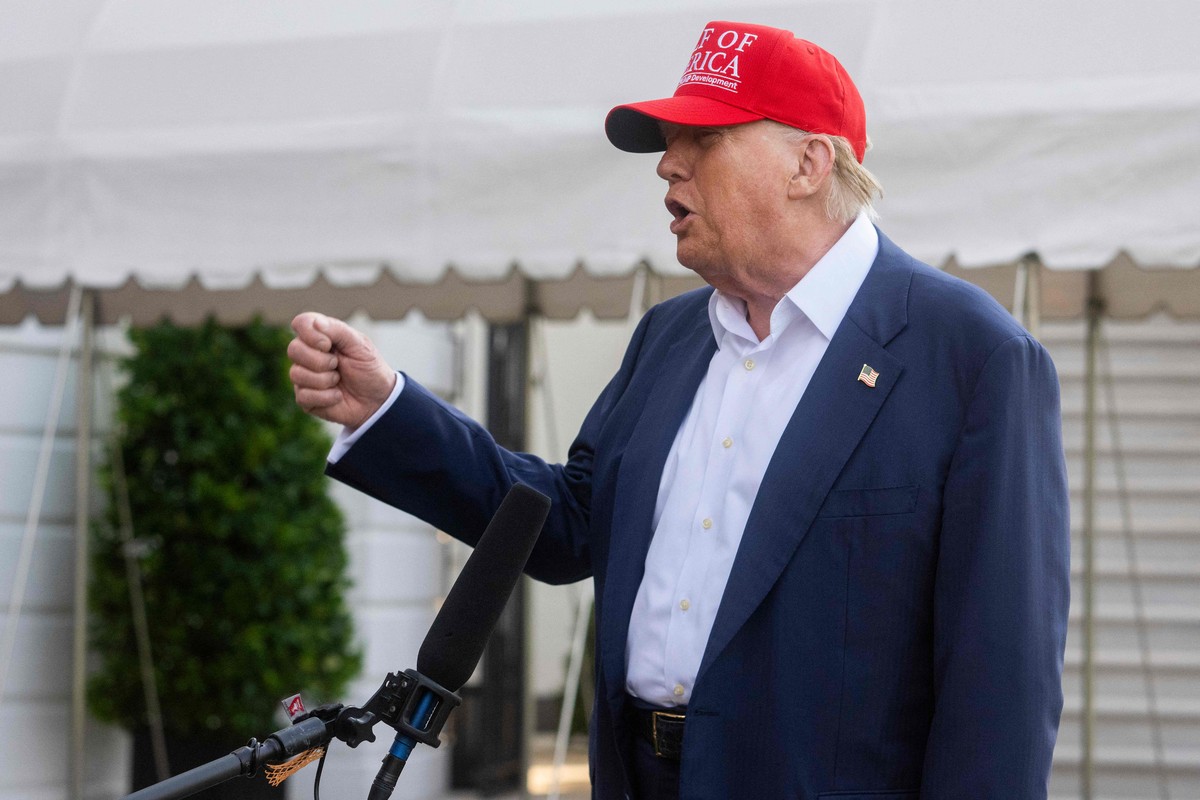 Trump adota táticas de reality show, mas tarifas são insustentáveis, dizem especialistas Presidente americano Donald Trump (Foto: Jim Watson/AFP)
