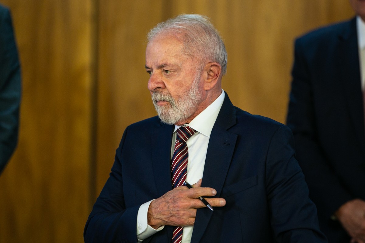 Lula discute estratégias com ministros do União Brasil em reunião decisiva Presidente Lula no Palácio do Planalto. (Foto: Brenno Carvalho / Agência O Globo)