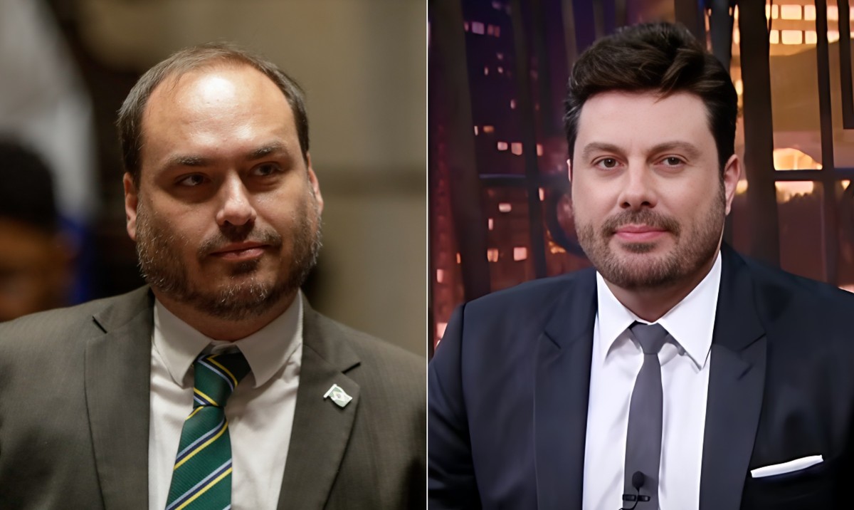 Danilo Gentili aceita acordo com MP e encerra disputa com Carlos Bolsonaro Disputa entre os ex-aliados foi parar na Justiça (Foto: Fotos de O Globo e Divulgação)